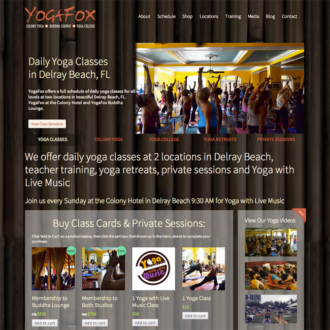 YogaFox.com Homepage